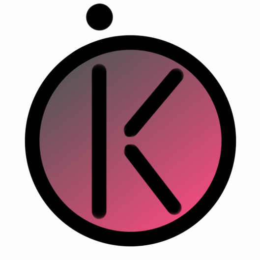 The K letter surrounded by the letter O and an I